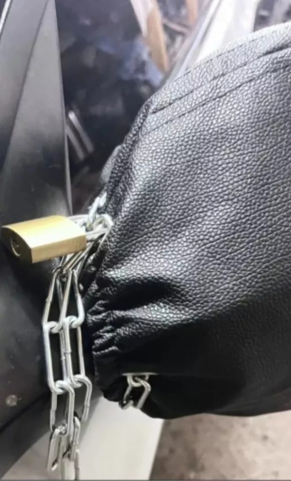 Fundas Con Cadena Protector Espejos De Auto Doble Malla Para Auto Y Camioneta Y Furgón Pequeño - Imagen 2