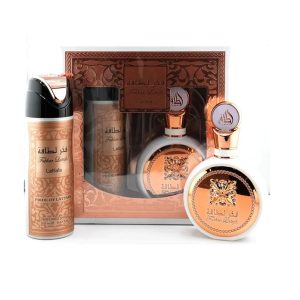Estuche Lattafa Fakhar Mujer Edp 100 ml / Desodorante 200 ml Estuche