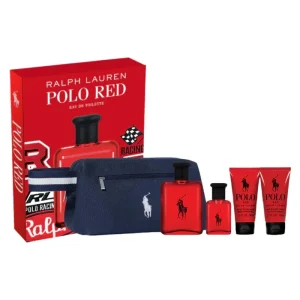 Ralph Lauren Polo Red Estuche EDT 125 ml + EDT 40 ml + Af Shave Balm 50 ml + Gel 50 ml